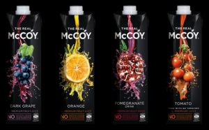 "The black background, the real, still life quality of the fruit, and the natural splashing juice that, although transformational, cues authenticity and remains true to the real McCoy," said Dow&rsquo;s creative director Donna McCort.